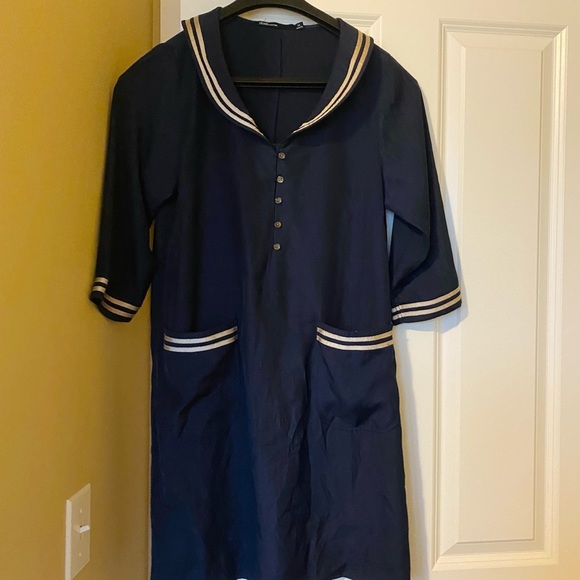 Dear Creatures Navy Porter Dress - Picture 2 of 5